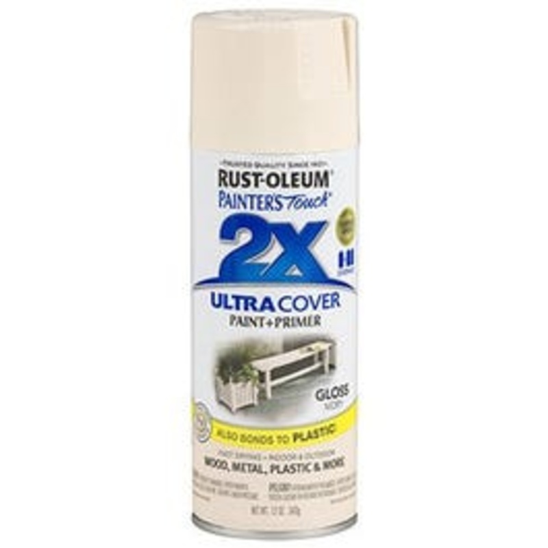 Painter’s Touch 2X Spray Paint, Gloss Ivory, 12-oz.