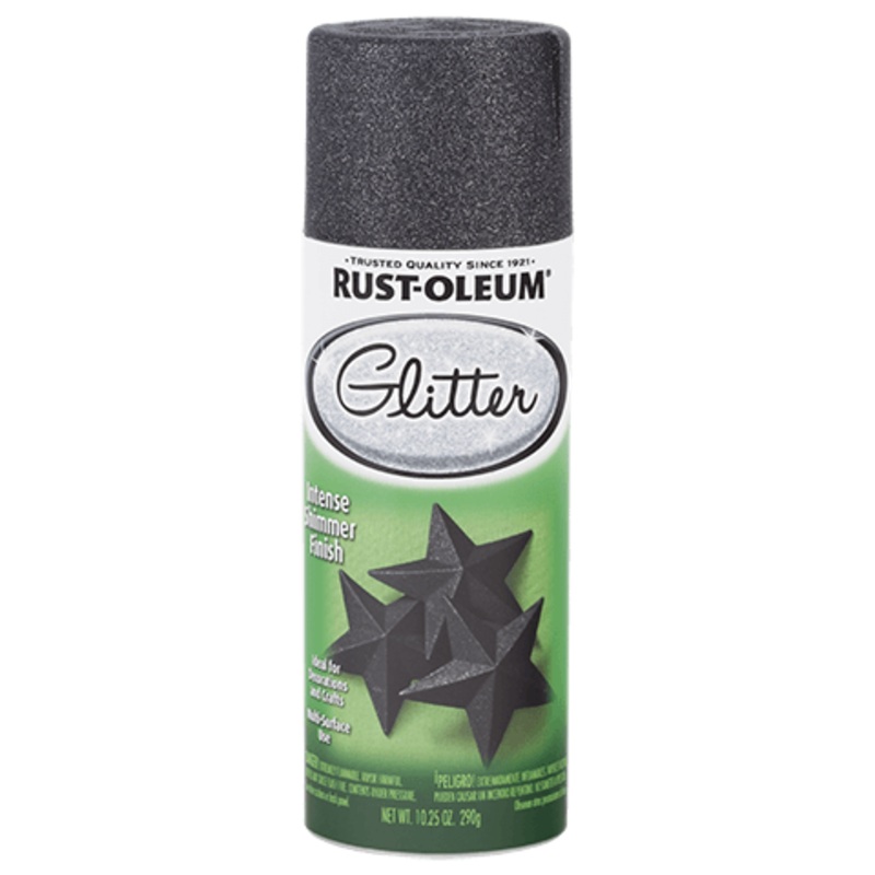 Rust-Oleum Glitter Spray Paint Midnight Black