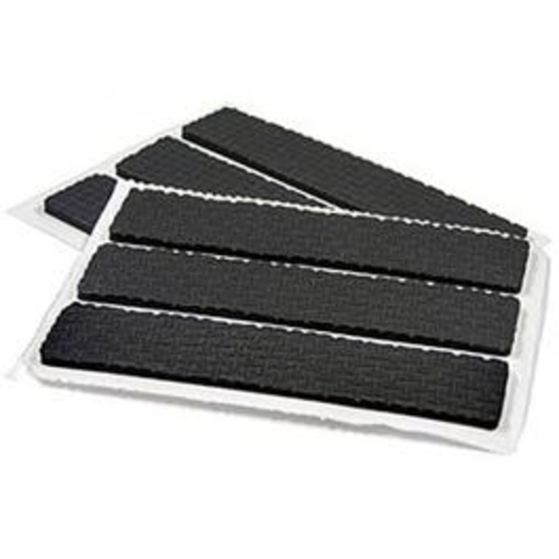 Non-Skid Foam Pads, Self-Adhesive, Black, 1/2 x 2.5-In., 6-Pk.