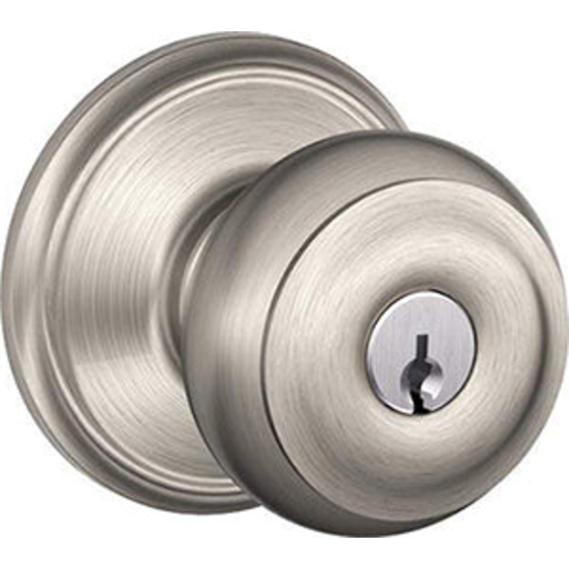 GEO619 GEORGIAN SAT NICKEL KEYED LOCK