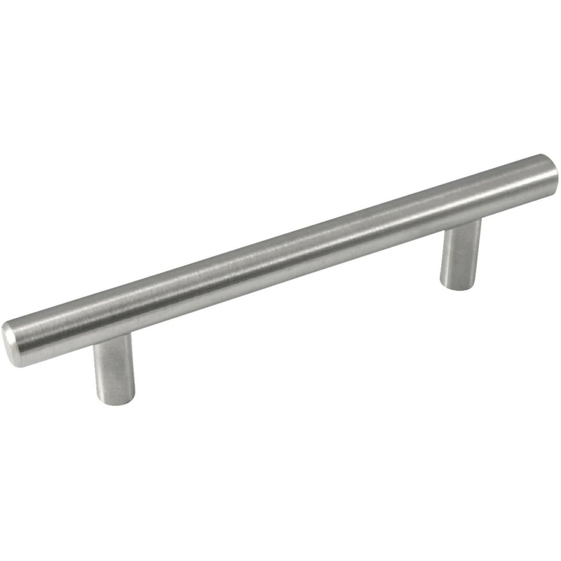 Laurey 5 In. Brushed Satin Nickel Builders Steel Plated T-Bar Pull