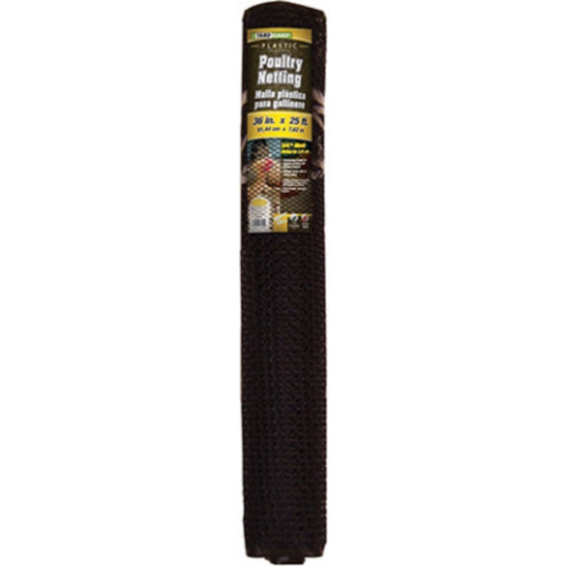POULTRY NETTING PLSTC 3 FT X 25 FT BK
