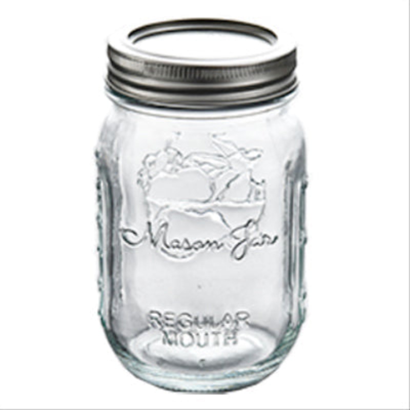 HomePointe Canning Jars Glass Regular Mouth