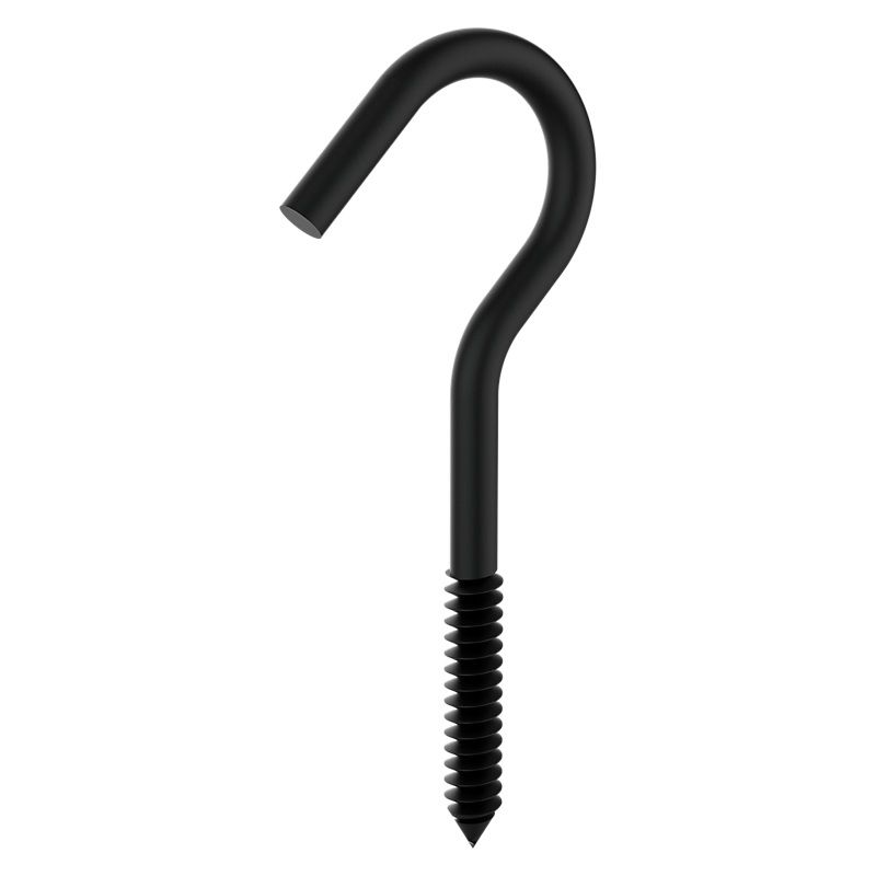 National Hardware Screw Hook 1/4 X 4-1/4, Storm Shine