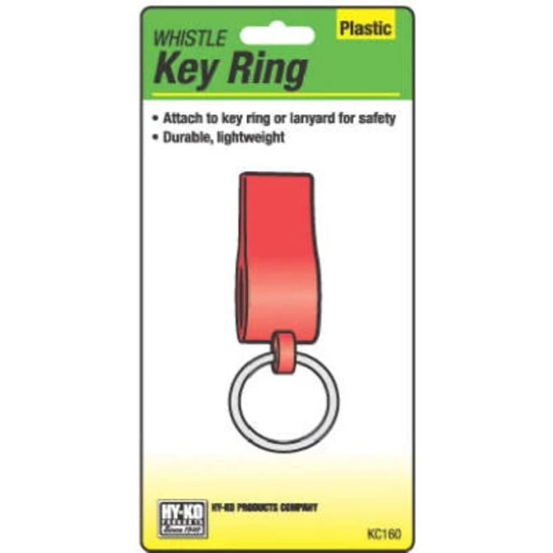 Hy-ko Products Whistle Key Ring with Split Ring