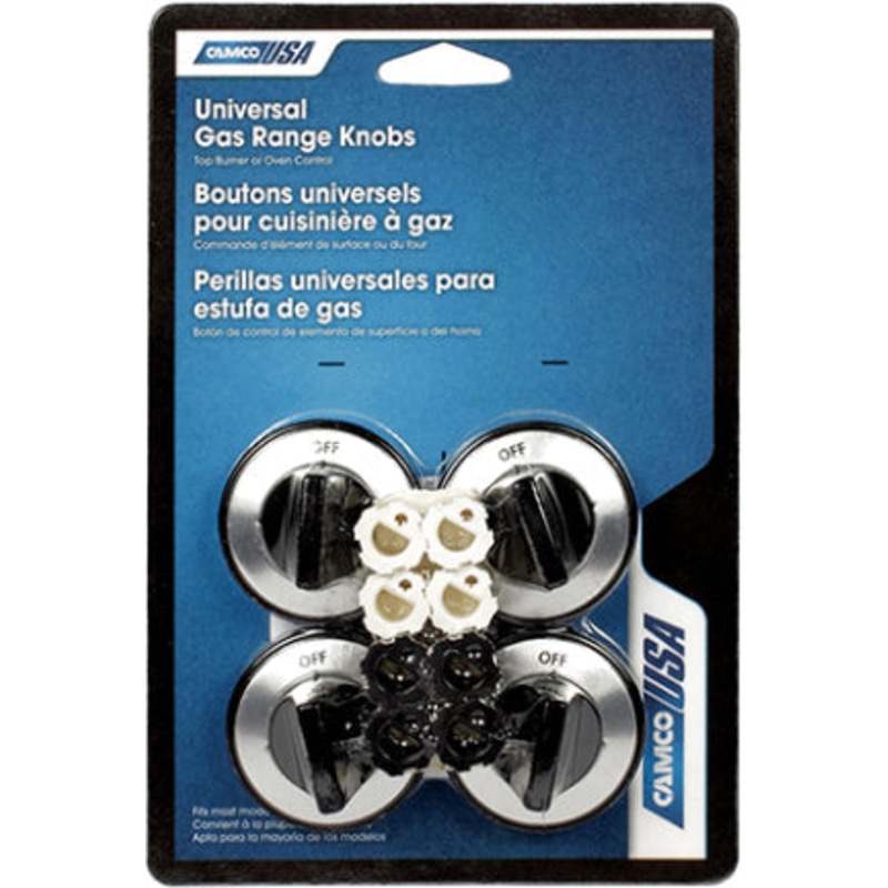 KNOB BLACK GAS BURNER 4/CD