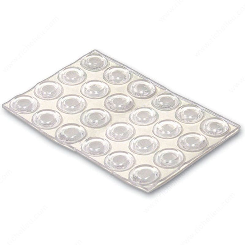 Richelieu Hardware PRO-TEC PVC Round Bumper Pads 1/2 in.