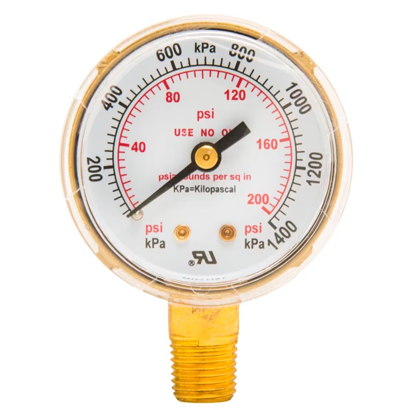 Forney Industries Regulator Gauge 0-200 PSI